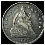 1858 Seated Liberty Half Dime LIGHTLY CIRCULATED