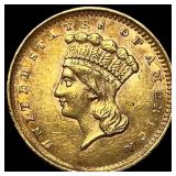 1856 Gold $1 Indian Princess Head UNCIRCULATED