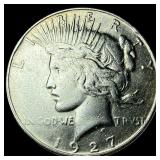 1927 Silver Peace Dollar CLOSELY UNCIRCULATED