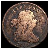 1803 Draped Bust Half Cent NICELY CIRCULATED