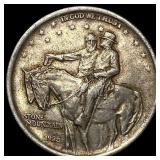 1925 Stone Mountain Silver Half Dollar CLOSELY UNC