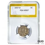 1937-D Buffalo Nickel PGA MS67