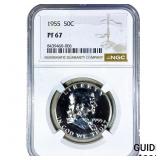 1955 Franklin Half Dollar NGC PF67