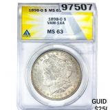 1898-O Morgan Silver Dollar ANACS MS63