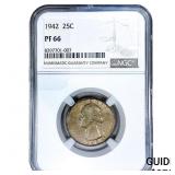 1942 Washington Silver Quarter NGC PF66
