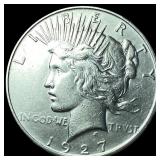 1927 Peace Silver Dollar ABOUT UNCIRCULATED