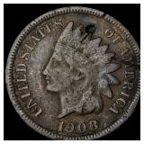 1908-S Indian Head Cent LIGHTLY CIRCULATED