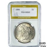 1886 Morgan Silver Dollar PGA MS63