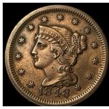 1848 Braided Hair Large Cent CLOSELY UNCIRCULATED