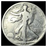 1923-S Silver Walking Liberty Half Dollar LIGHTLY