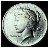 1921 Silver Peace Dollar CHOICE AU