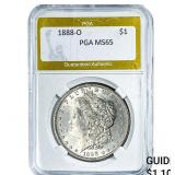 1888-O Morgan Silver Dollar PGA MS65