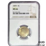 1899 Liberty Victory Nickel NGC MS66