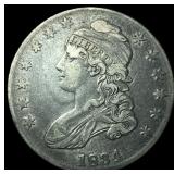 1834 Capped Bust Half Dollar NICELY CIRCULATED