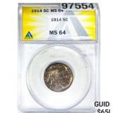 1914 Buffalo Nickel ANACS MS64