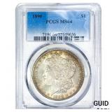 1890 Morgan Silver Dollar PCGS MS64