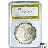 1921 Morgan Silver Dollar PGA MS66