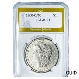 1900-O/CC Morgan Silver Dollar PGA AU53
