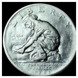 1925-S Silver California Diamond Jubilee Half Doll