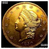 1850 $20 Gold Double Eagle UNCIRCULATED