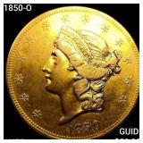 1850-O $20 Gold Double Eagle HIGH GRADE+