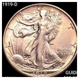 1919 Walking Liberty Half Dollar CHOICE BU