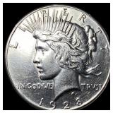 1928 Silver Peace Dollar CLOSELY UNCIRCULATED