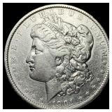 1901 Morgan Silver Dollar NEARLY UNCIRCULATED