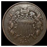1864 Two-Cent Piece CLOSELY UNCIRCULATED