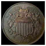 1865 Bronze Two-Cent Piece UNCIRCULATED