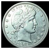 1903 Barber Silver Quarter UNCIRCULATED