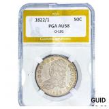 1822/1 Capped Bust Half Dollar PGA AU58