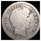 1913-S Silver Barber Dime NICELY CIRCULATED