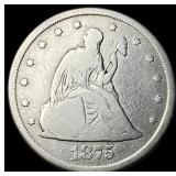 1875-CC Seated Liberty Twenty Cents NICELY  CIRCU