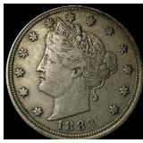 1883 Liberty Head Nickel (No Cents) NEARLY UNCIRCU