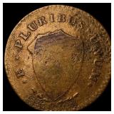 1787 New Jersey Copper Coin ABOUT UNCIRCULATED