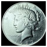 1927 Silver Peace Dollar CLOSELY UNCIRCULATED
