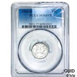 1941-D Mercury Silver Dime PCGS MS65 FB