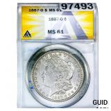 1887-O Morgan Silver Dollar ANACS MS61