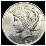 1923-S Silver Peace Dollar CHOICE BU