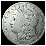 1904-S Silver Morgan Dollar ABOUT UNCIRCULATED