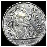 1876 Seated Liberty Half Dollar (Counterstamped) U