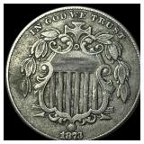 1873 Shield Nickel LIGHTLY CIRCULATED