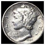 1924-D Silver Mercury Dime CLOSELY  UNCIRCULATED