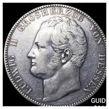 1841 German States Hesse Darmsta Silver 3 1/2 Guld