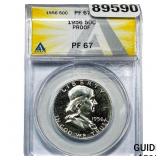 1956 Franklin Half Dollar ANACS PF67 PROOF