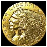 1925-D Gold Indian Head Quarter Eagle $2.50 UNCIRC