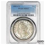 1883-CC Morgan Silver Dollar PCGS MS63