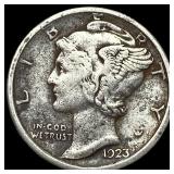 1923-S Silver Mercury Dime NEARLY UNCIRCULATED