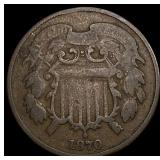 1870 Two-Cent Piece NICELY CIRCULATED